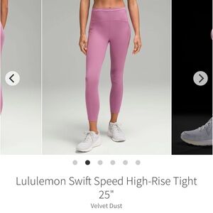 lululemon athletica Velvet Dust High-Rise Leggings
